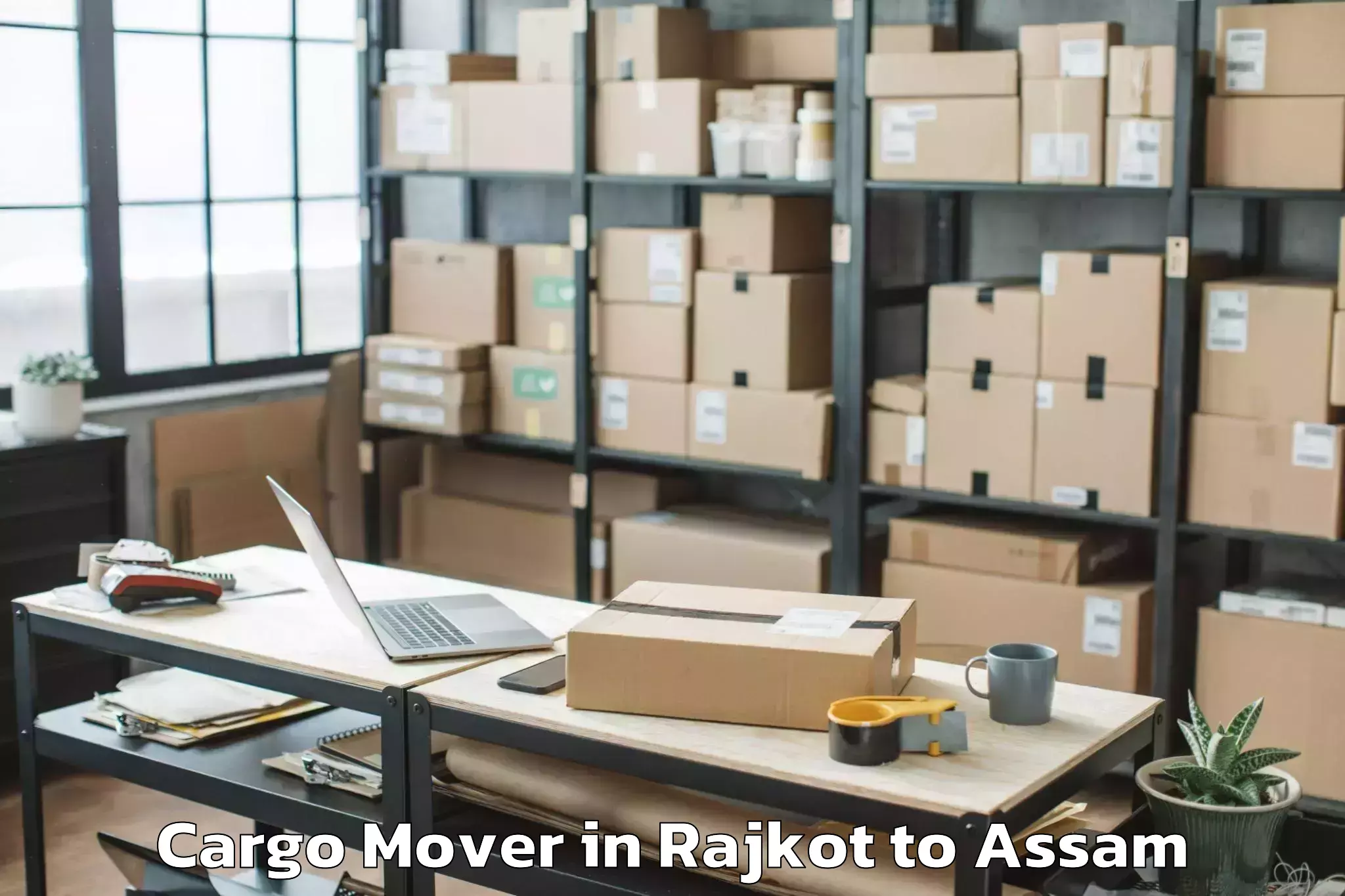 Book Rajkot to Manikpur Bongaigaon Cargo Mover Online